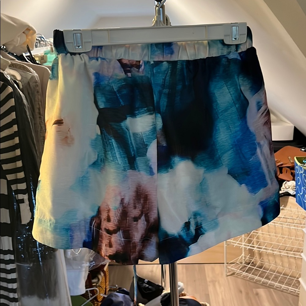 Abstract Blue Button Down Shirt - Picture 5 of 5